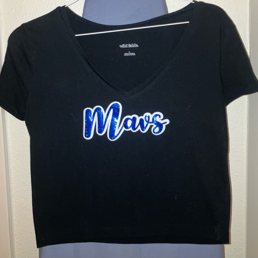 Custom made Mavs crop top
